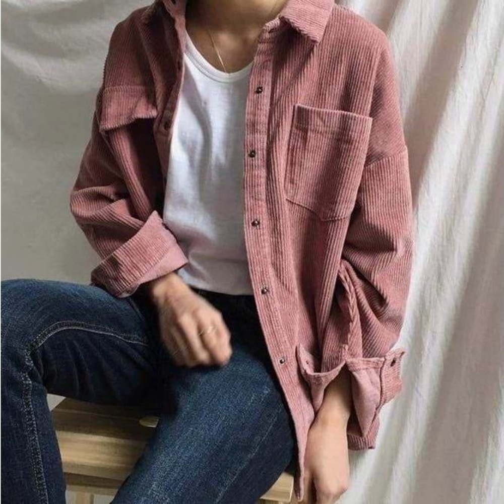 Zara pink shacket small